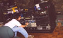 Jerry messing with the gear in the studio 2001