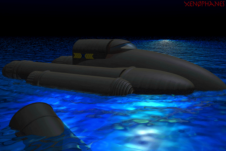 Mocassin, night view (154kb)