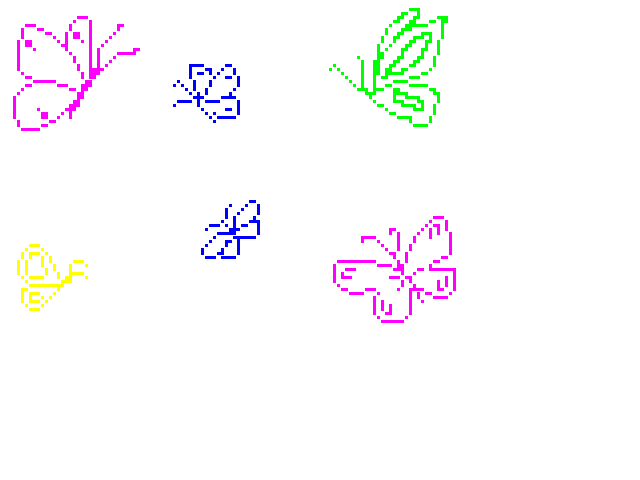 Laser Light Butterflies
