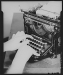 Photo of Typewriter in 1800s