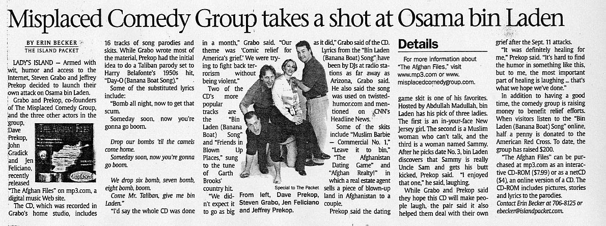 Actual Newspaper Article