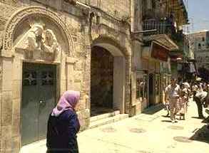 Via Dolorosa, through which Jesus carried his cross