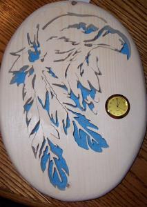 Eagle Feathers Clock