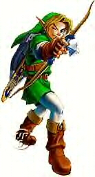 Linkie with his bow. Kawaii!!!!