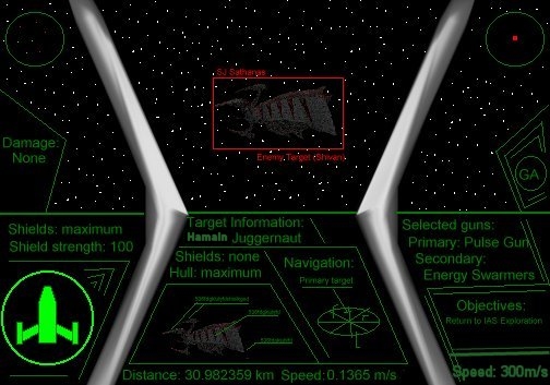 Omega fighter MkI's cockpit