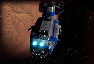 Hyperion destroyer in space