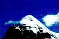 The shimmering ice cap of Kailas