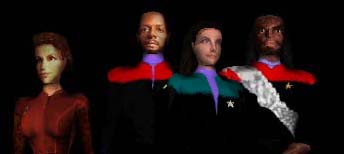 Kira, Sisko, Jadzia and Worf