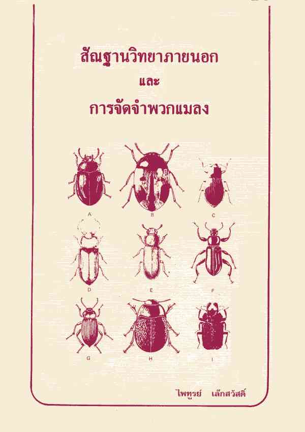 Insect External Morphology and Classification