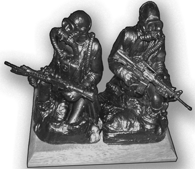 Bronze Sculpture, Beach Recon