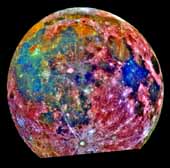 Moon in False Color