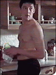 Methos without a shirt