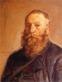 Autoportrait of Jozef Chelmonski, painter