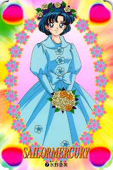 Amy in a nice blue dress