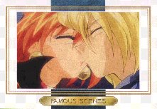 Lina and Gourry kissing
