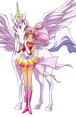 Sailor Minimoon and Pegasis