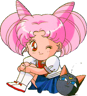 Rini's Luna ball follows her wherever she goes.