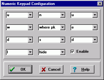 Numeric Keypad Configuration
