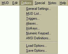 Options Menu