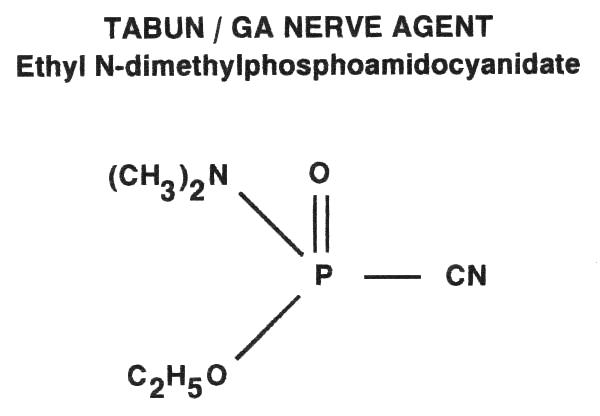 GA/Tabun nerve agent molecule