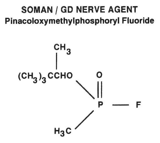 GD/Soman nerve agent molecule