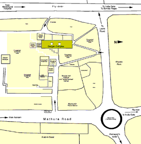 Click for the larger map of Nizamuddin area