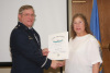 Lt. King recieving Safety Achievment Award