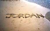 Jordan in the sand