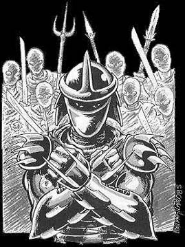 The Shredder and the Foot clan