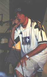 Mike kicking it soldier style