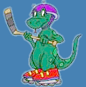 The Lizard playing Street Hockey, Woooo