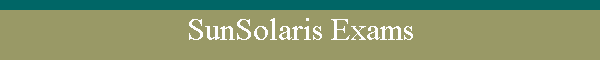 SunSolaris Exams