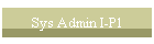 Sys Admin I-P1