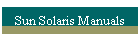 Sun Solaris Manuals