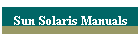 Sun Solaris Manuals