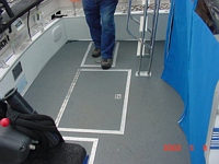 Large fishing cockpit with drop curtains to keep the heated cabin warm on those cold days.