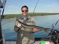 Lake Superior fishing charters produce large Lake Trout.