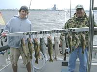 Lake superior Lake Trout, Salmon and Walleyes for these two anglers.