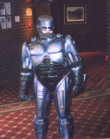 Young Lady in Robocop Costume.