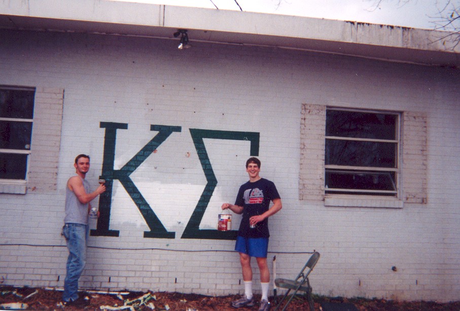 two brothers fixing up the house after it was first bought