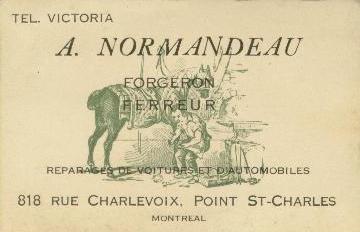   This business card was actually handed out by Mr. Normandeau himself (see previous photo)