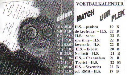 voetbalkalender Harry Shotter 2003