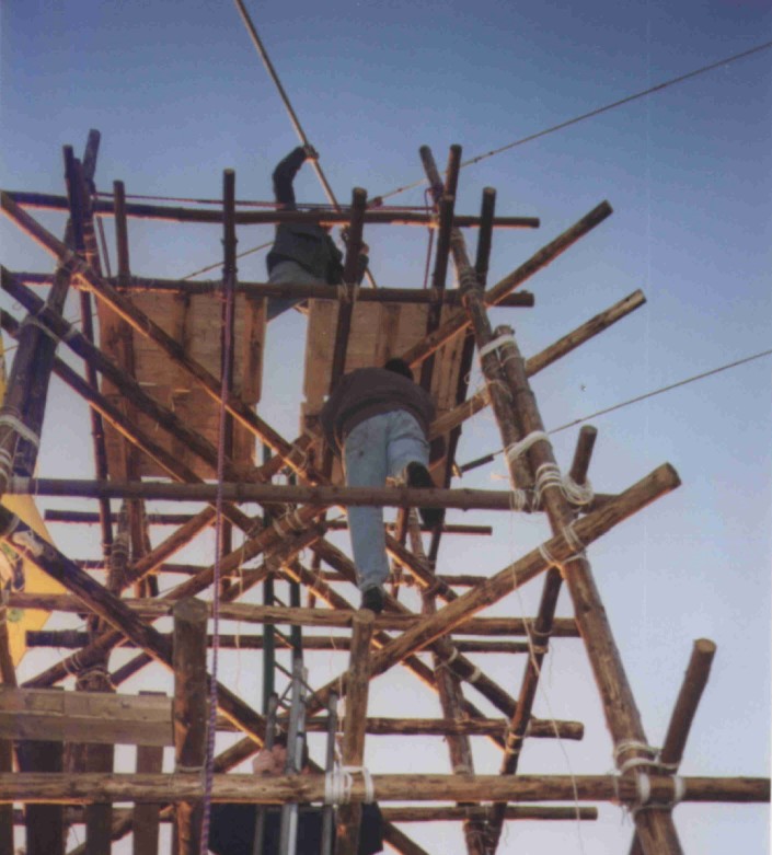 plaatsen antenne JOTA 1999