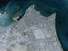 Kuwait City, Kuwait from orbiting satellite.