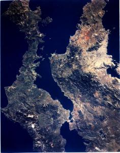 Athens, Greece from orbit.