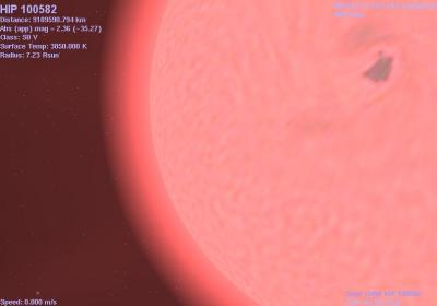 Star HIP 100582.