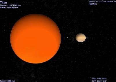 Saturnian system's largest satellite Titan.