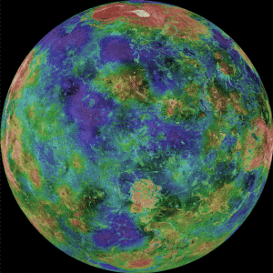 Venus color coded.