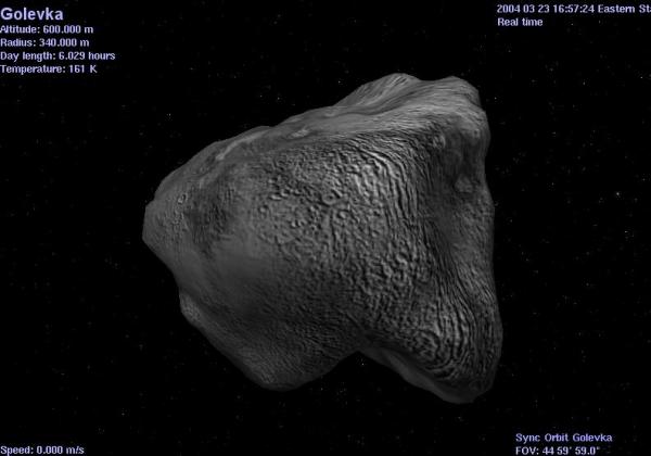 Asteroid Golevka.