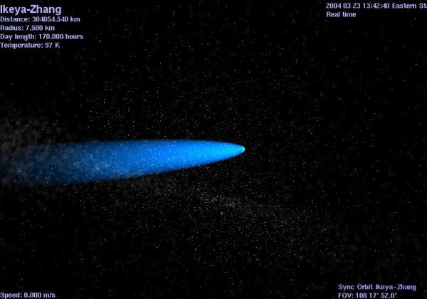 Comet Ikeya-Zhang from 304000 kms.